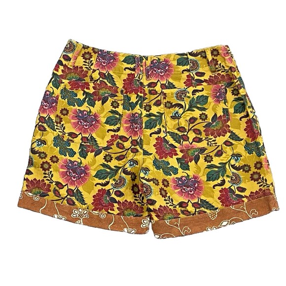 NEW‎ SUNDANCE Shorts SZ 10 Floral Japanese Gardens Pockets Coastal Boho Bohemian - Picture 2 of 6